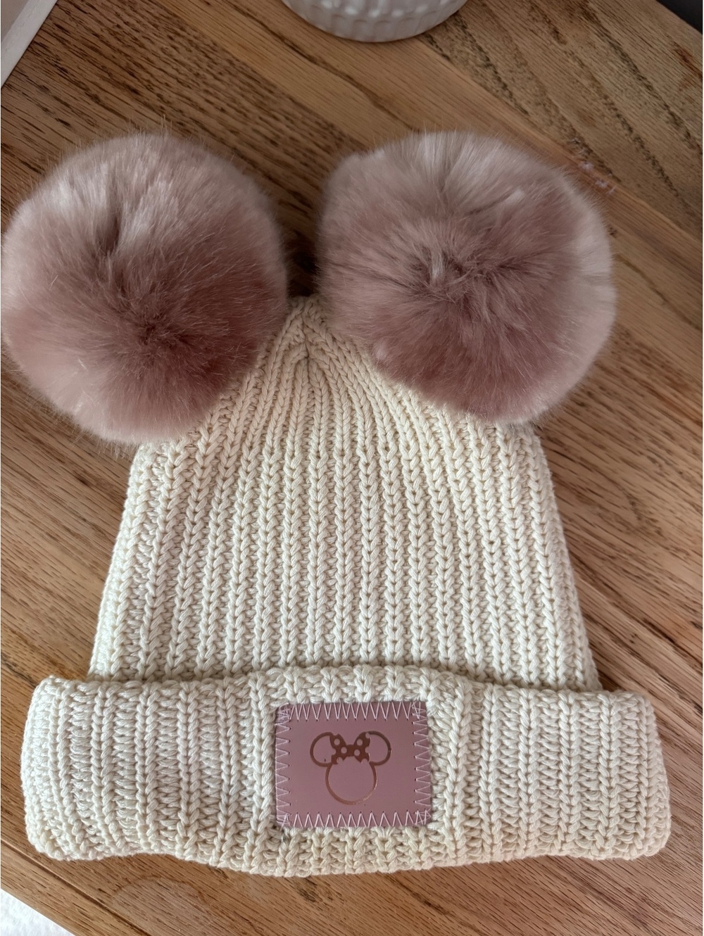 Disney x Love Your Melon Minnie Mouse Double Pom Winter Hat